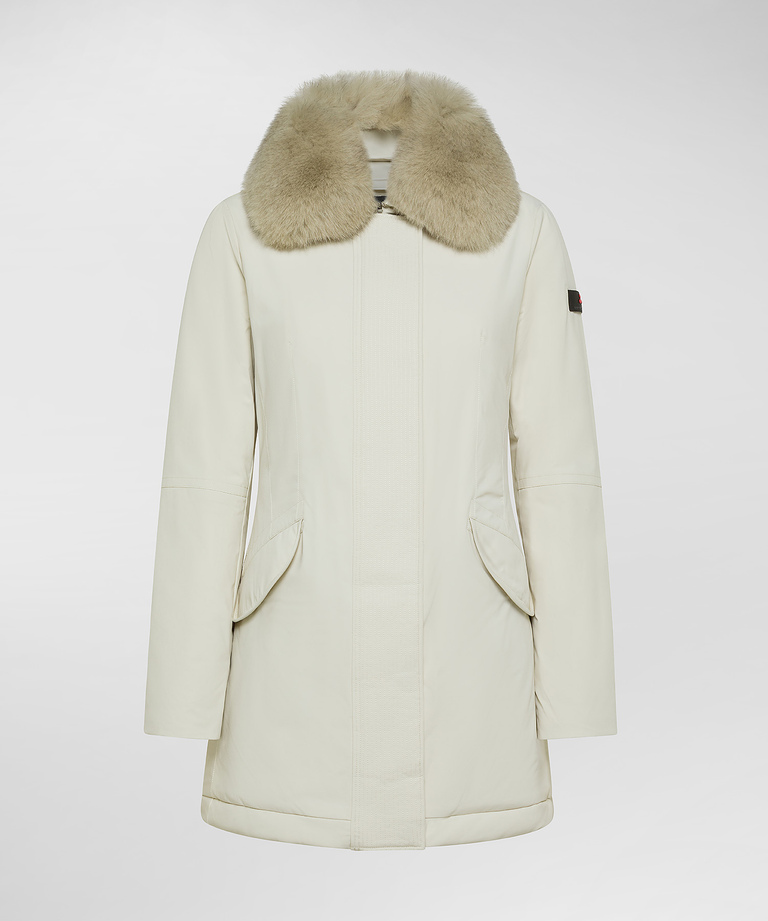 Slim jacket with fur - Women's Preview | Peuterey