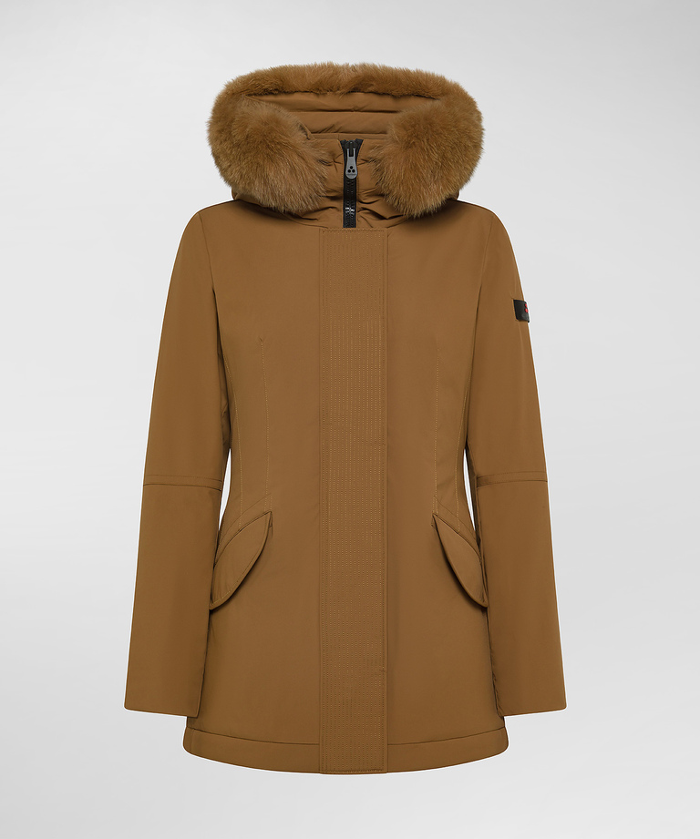 Slim fit jacket with matching colour fur - Women's Preview | Peuterey