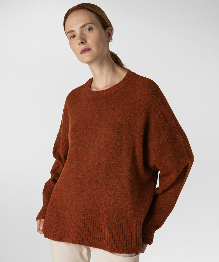 Alpaca stretch blend knitted sweater - Women's Clothing | Peuterey