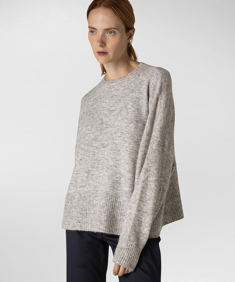 Alpaca stretch blend knitted sweater - Top and Sweatshirts | Peuterey
