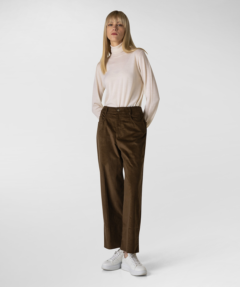 Flared velvet pants | Peuterey
