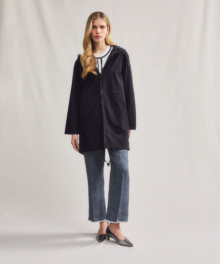 Stretch nylon fishtail parka - Women's Jackets - Outerwear Collection | Peuterey