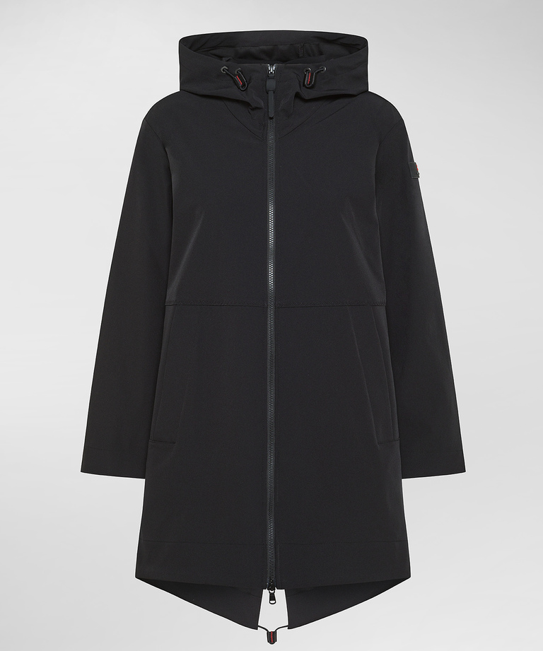 Swallow tail parka in stretch nylon - Parkas & Trench Coats for women | Peuterey