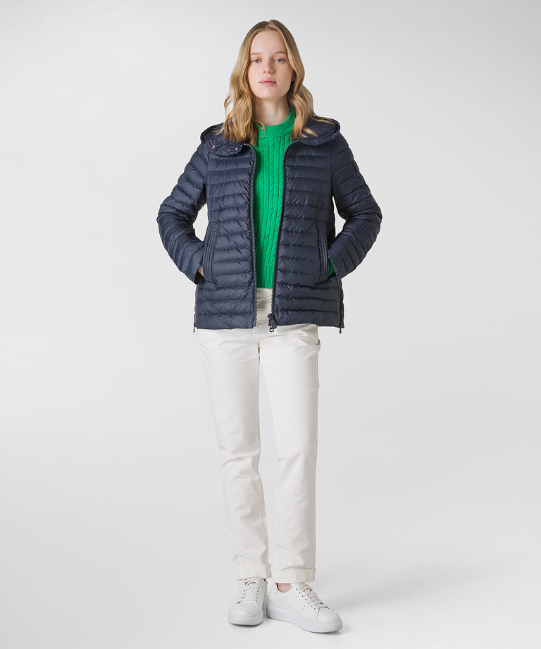 Eco-friendly down jacket with fixed hood | Peuterey