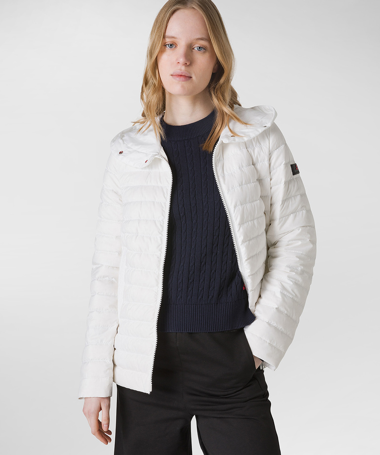 Eco-friendly down jacket with fixed hood - Spring-Summer 2023 Womenswear Collection | Peuterey