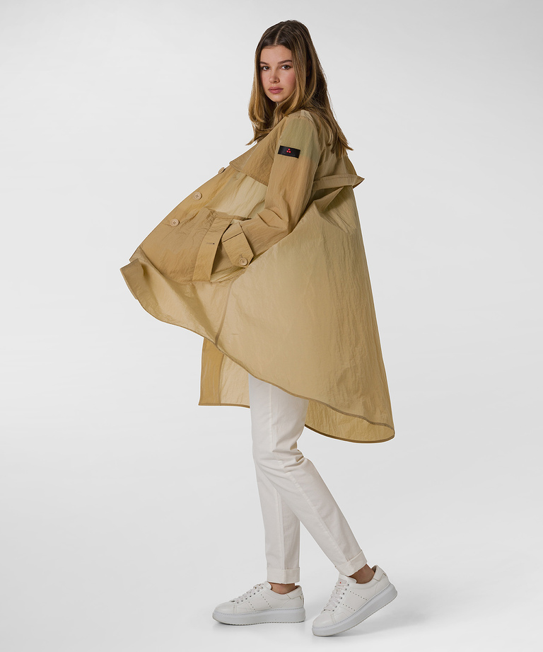 Evergreen light canvas trench - Lightweight clothing for women | Peuterey