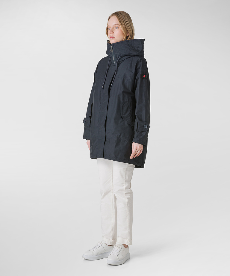 Cotton/nylon dovetail parka - Long down jacket for women | Peuterey
