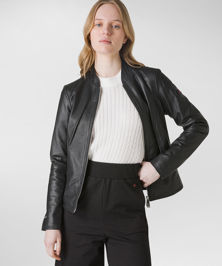 Soft leather biker jacket - Spring-Summer 2023 Womenswear Collection | Peuterey