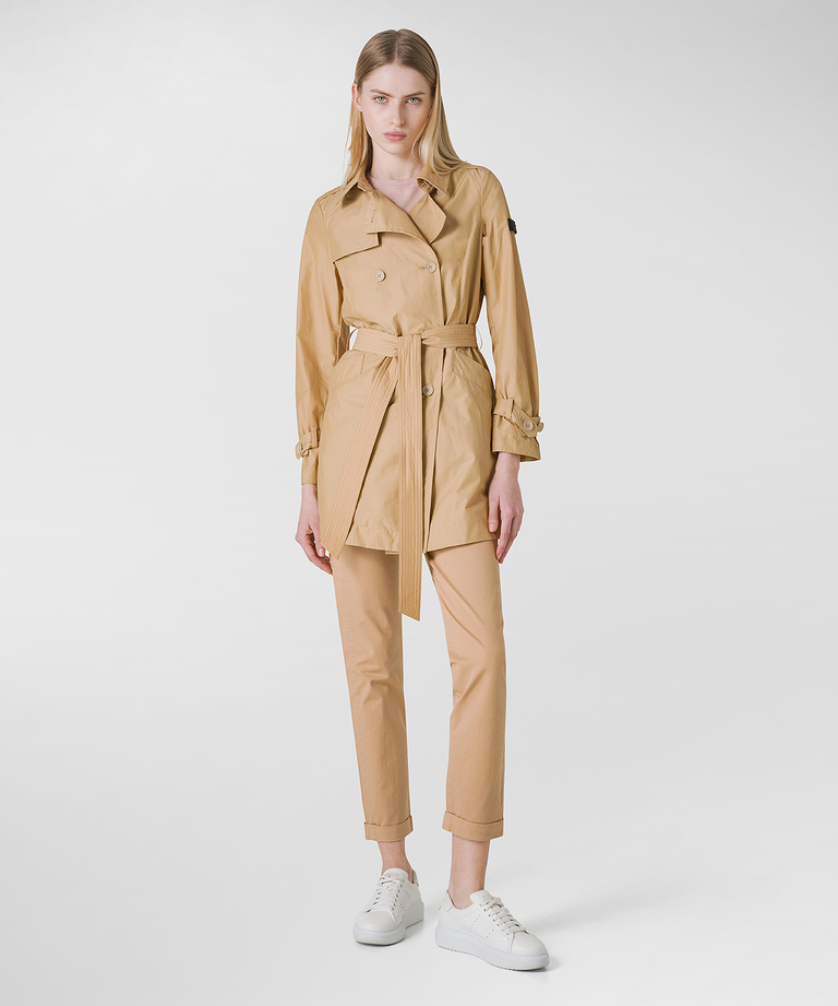 Cotton and nylon double-breasted jacket - Parkas & Trench Coats | Peuterey