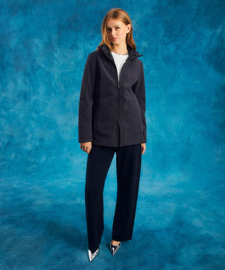 Glatte Jacke aus Bi-Stretch-Canvas - Windjacken und Bomberjacken für Damen | Peuterey