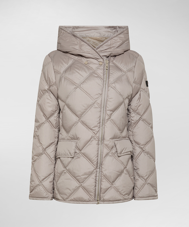Ultra-light fabric down jacket with diamond-shaped quilting - Eco-Friendly Clothing | Peuterey