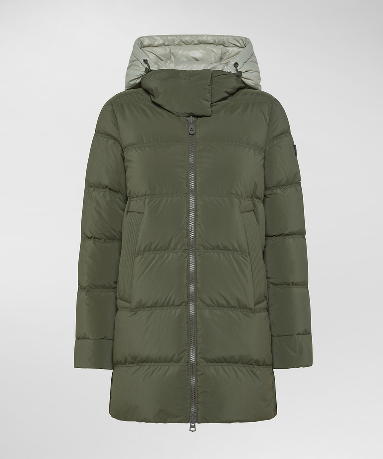 Down jacket with contrasting hood - Winter down jackets | Peuterey
