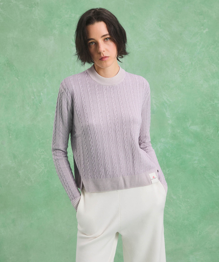 Knitted wool braided sweater - Women's Clothing | Peuterey