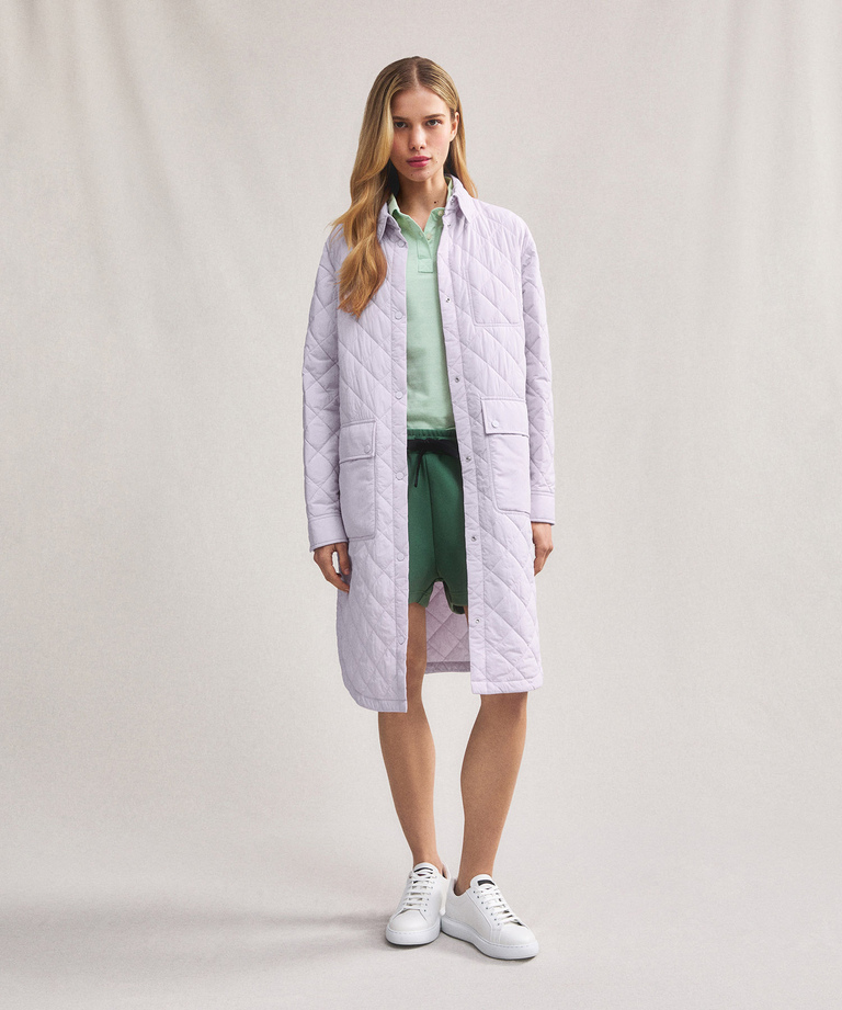 Gesteppter Mantel aus Nylonsegeltuch - Leichte Daunenjacken für Damen, 100 Gramm | Peuterey