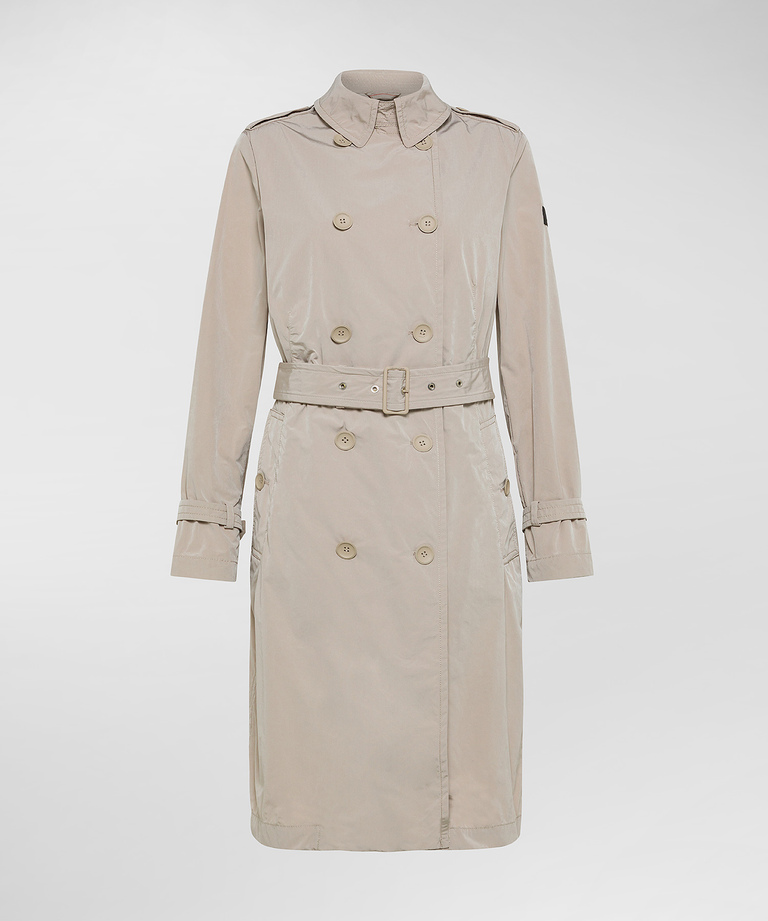 Water-repellent trench coat with belt - Parkas & Trench Coats for women | Peuterey