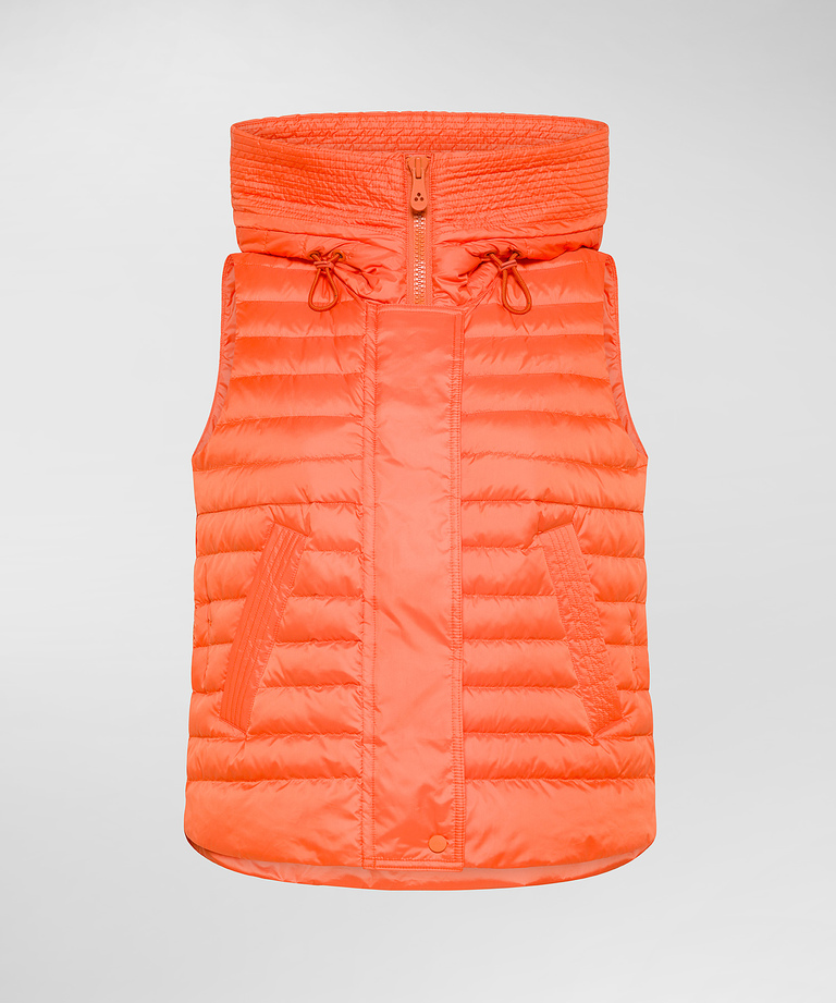 Padded vest with large hood - Women's water repellent and waterproof jackets | Peuterey