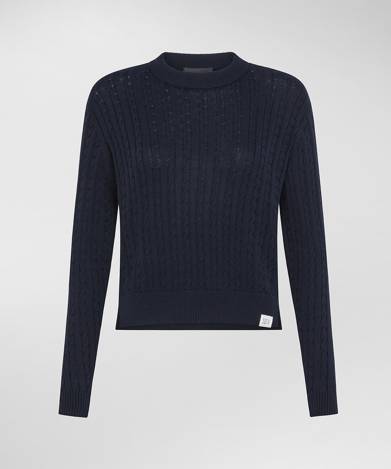 Cotton cable knit sweater | Peuterey