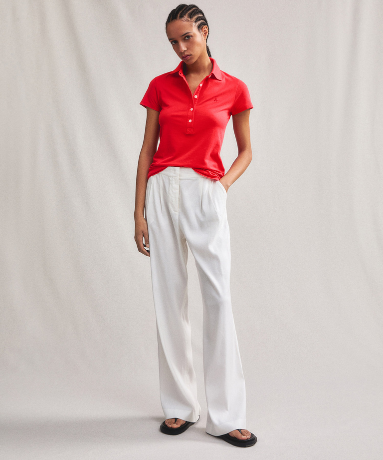 Soft pique polo shirt - Timeless and iconic womenswear | Peuterey