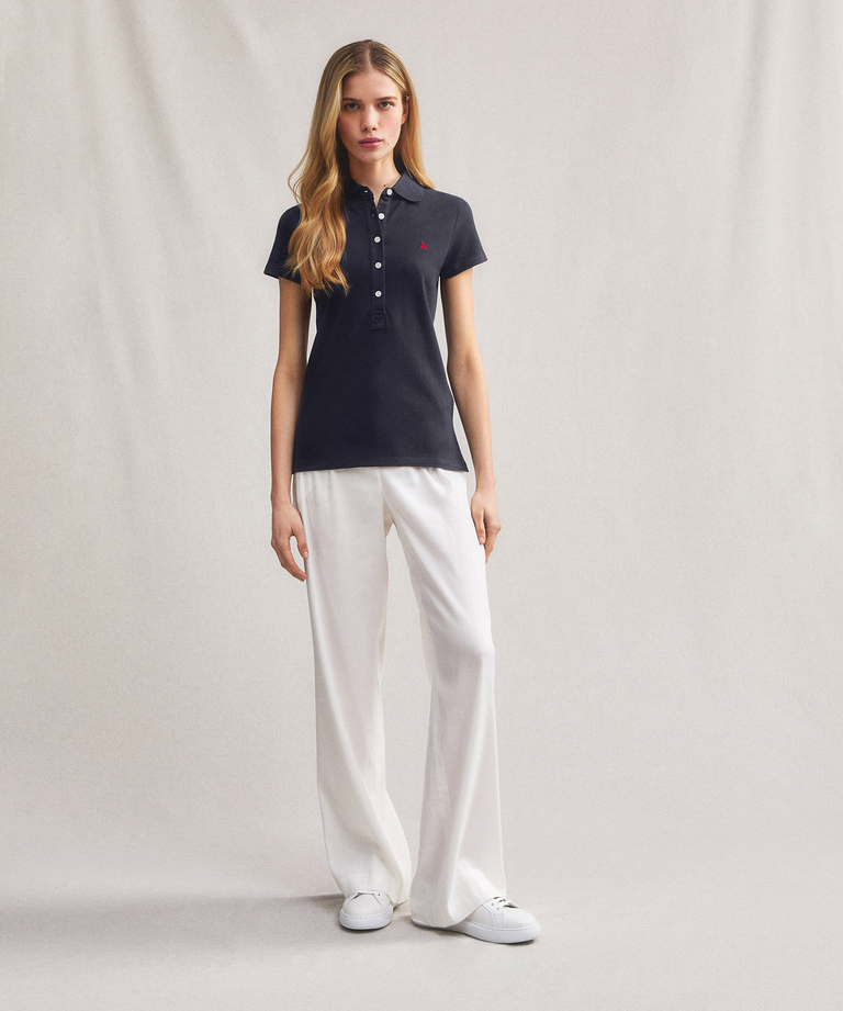 Weiches Poloshirt aus Piqué - Damenbekleidung | Peuterey