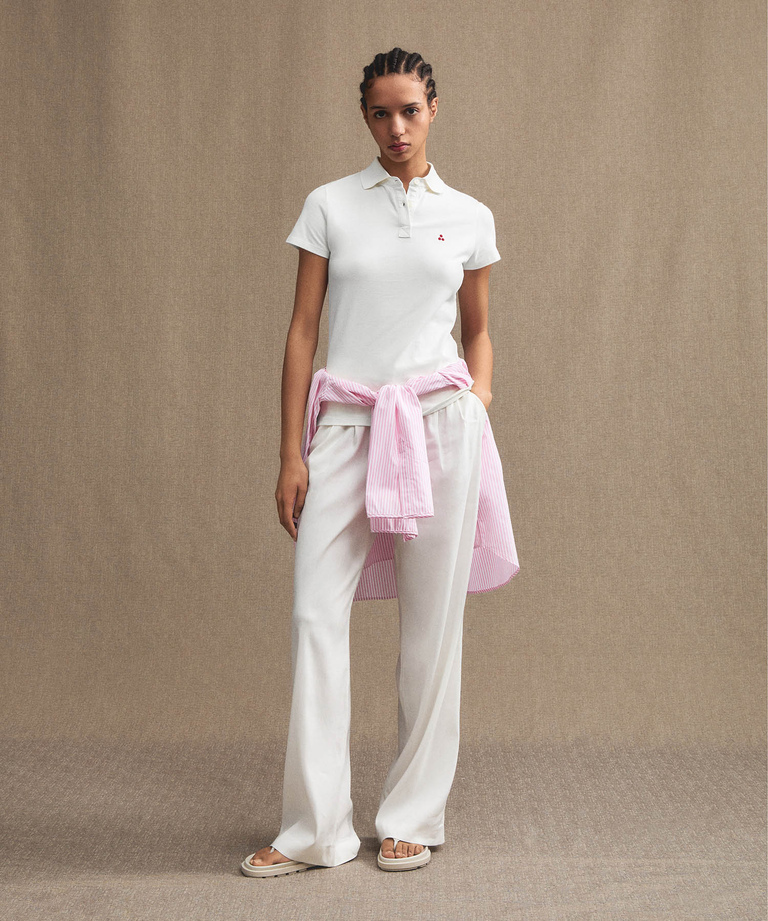 Cotton pique polo shirt - Women's Clothing | Peuterey