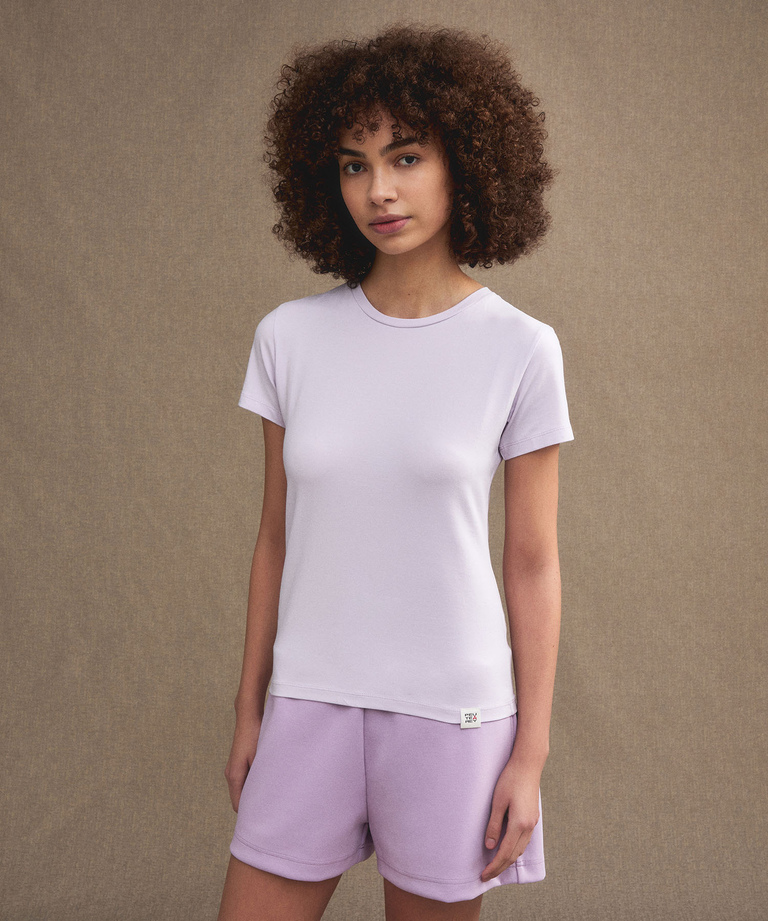 Stretch cotton t-shirt - Timeless and iconic womenswear | Peuterey