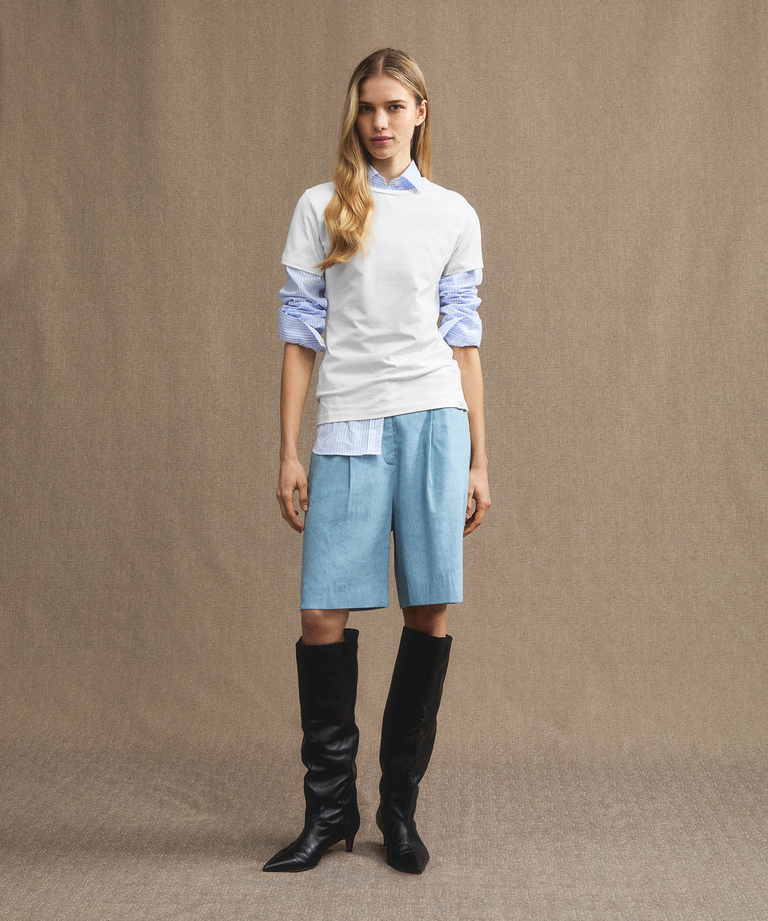T-shirt in cotone stretch - Preview Collezione Donna Primavera-Estate 2024 | Peuterey