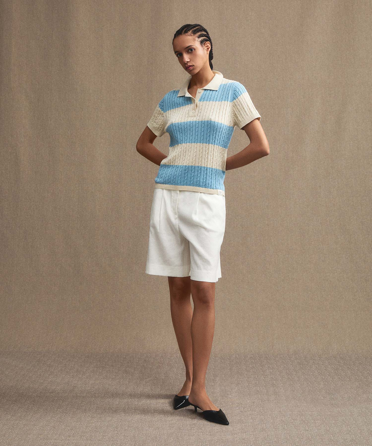 Linen Bermuda shorts - Everyday apparel - Women's clothing | Peuterey