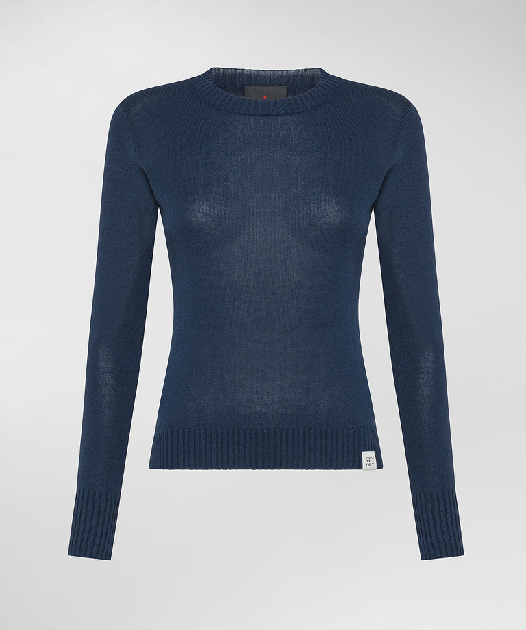 Crew neck sweater with contrasting cuffs - Sweaters and Sweatshirts | Peuterey