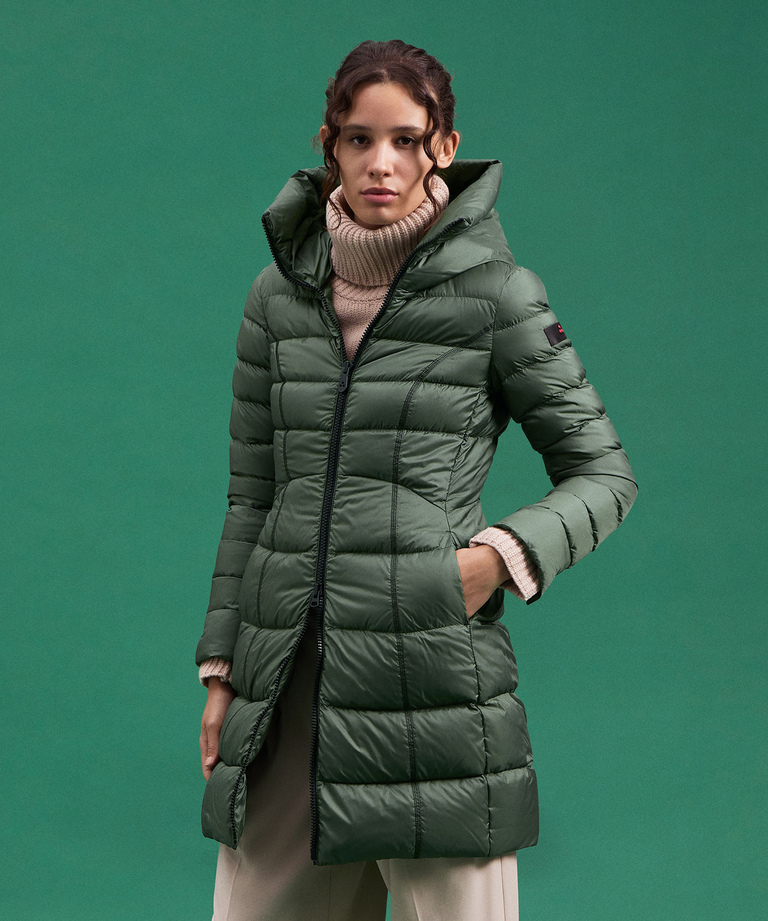 Piumino donna lungo grigio 2025