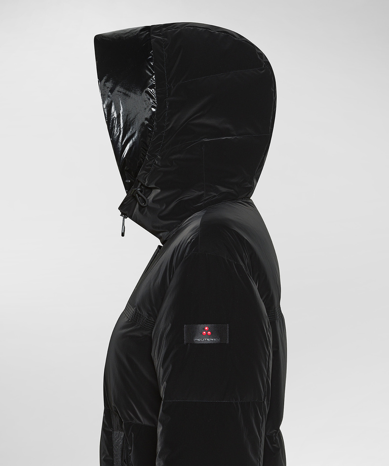 Matt And Shiny Nylon Down Jacket