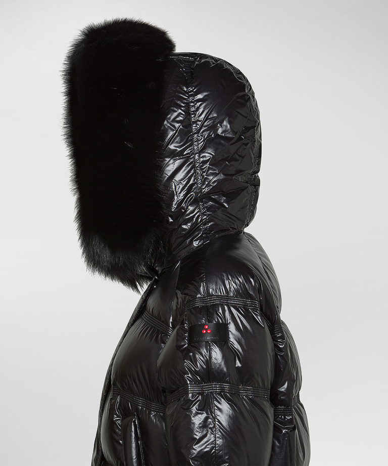 Shiny Nylon Ripstop Down Jacket