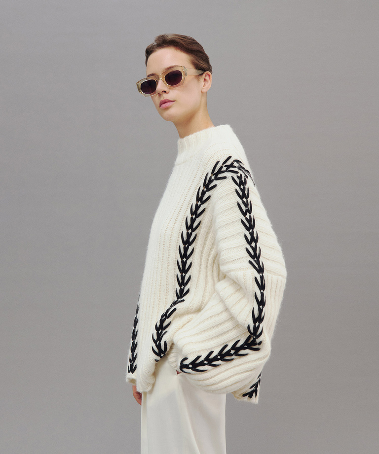 HANDGEFERTIGTER MAXI ALPAKA-PULLOVER - Besondere Anlässe | Peuterey