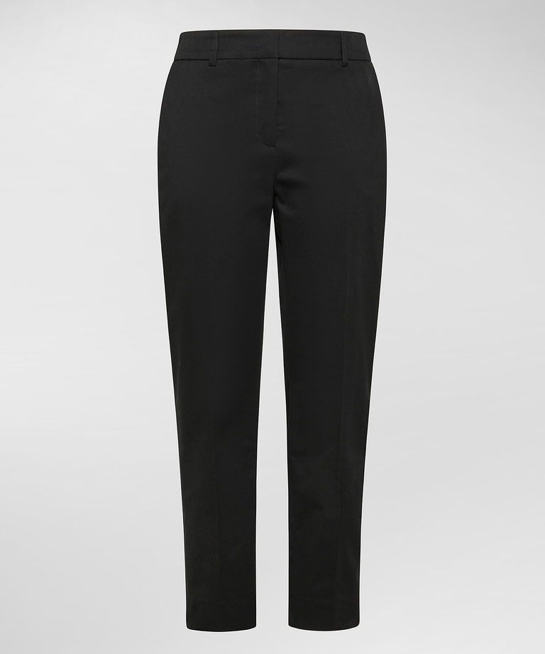 Stretch Cotton Gabardine Trousers - Women's Clothing | Peuterey