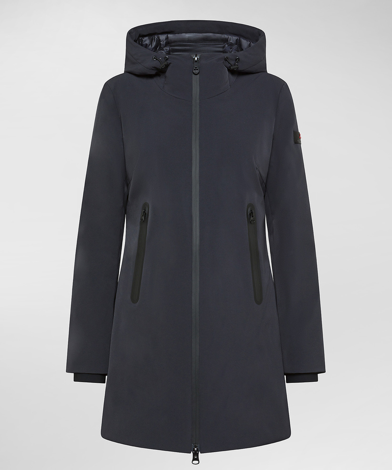 Smooth Slim Down Jacket With Contrasting Details - Windbreakers for women | Peuterey