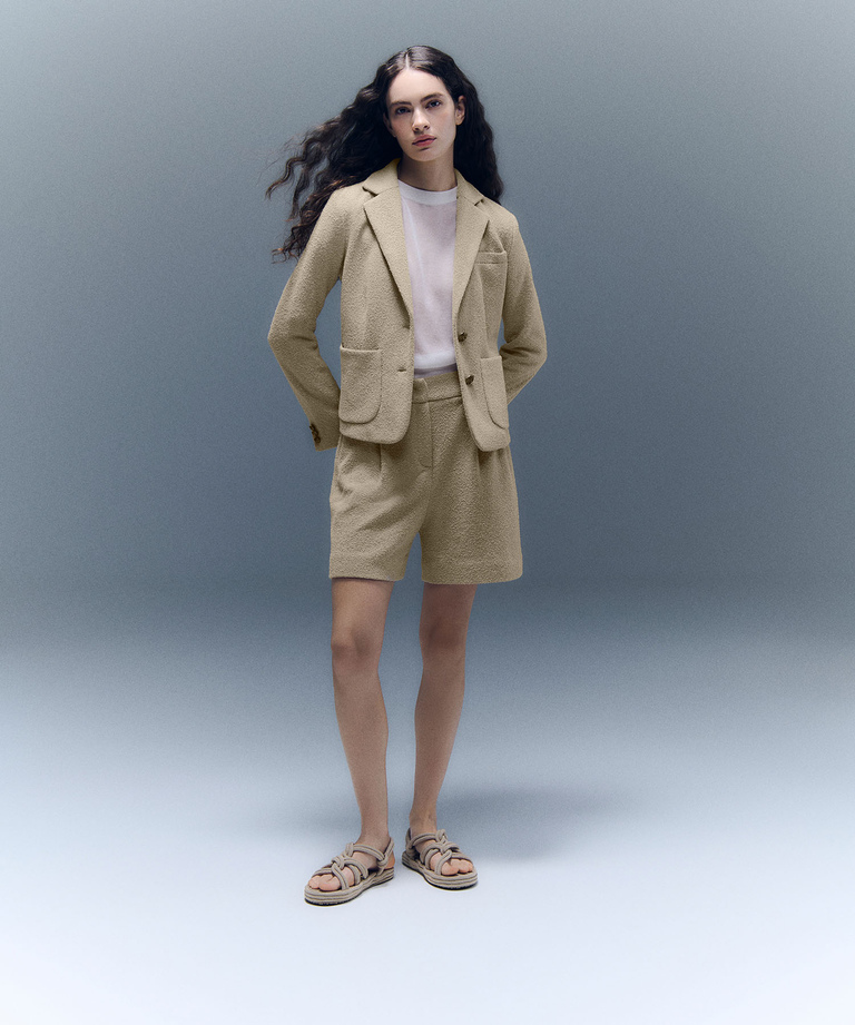 Loop pile blazer with jewel buttons - Women | Peuterey