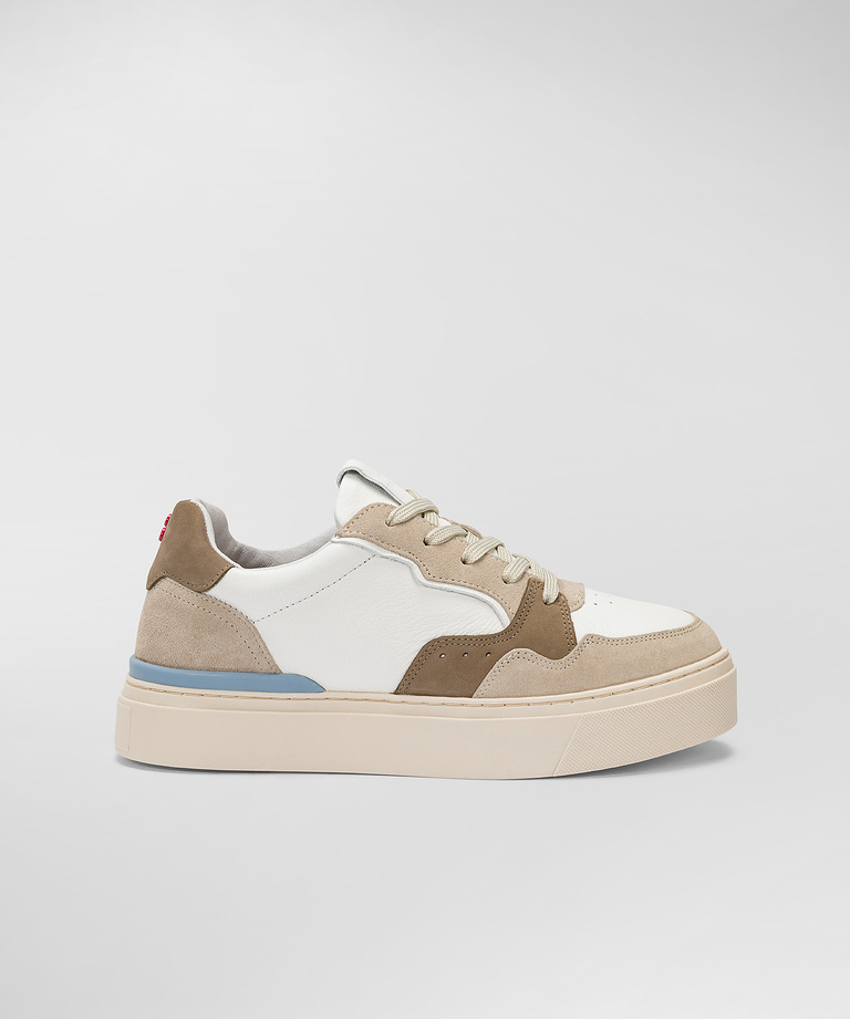 Leather Sneakers With Suede Details | Peuterey