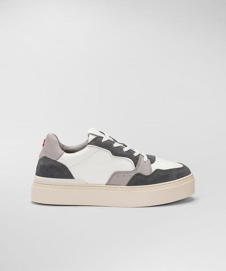Leather Sneakers With Suede Details | Peuterey