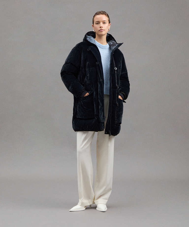 LANGER PARKA AUS GEFLOCKTEM NYLON-SEGELTUCH - Besondere Anlässe | Peuterey