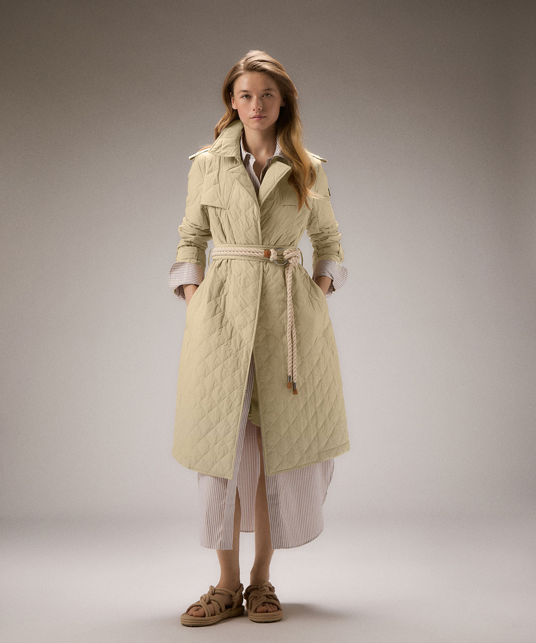 Trench imbottito con trapunta a rombi - Trench | Peuterey