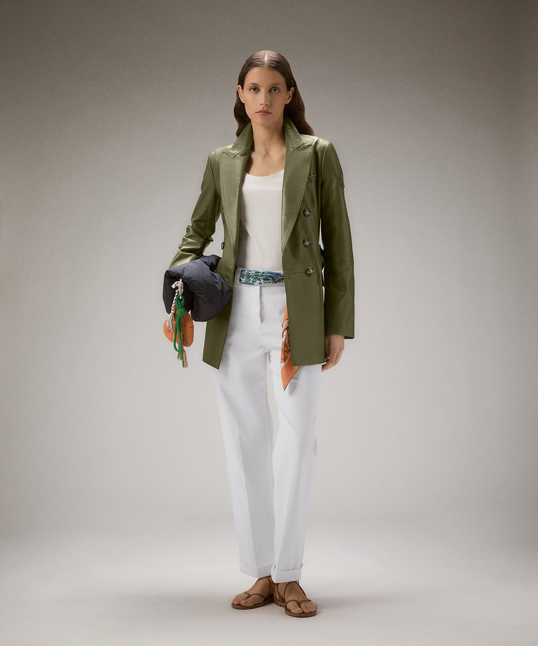 Dyed Nappa leather trench coat with belt - Trench | Peuterey