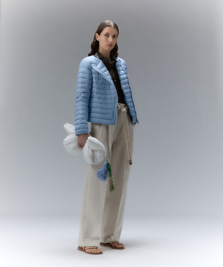 Waisted down jacket with slanted zip - Down jackets | Peuterey