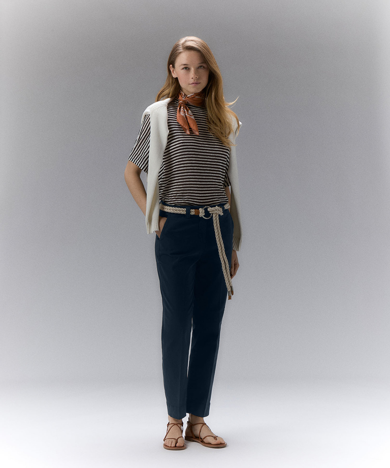Stretch cotton chino trousers - Clothing & accessories | Peuterey