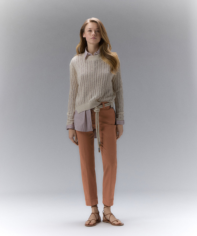 Stretch cotton chino trousers - Women | Peuterey