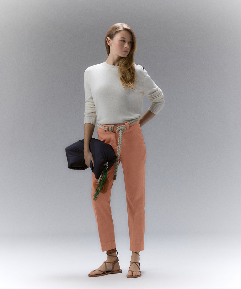 Stretch cotton chino trousers - Lightweight clothing | Peuterey
