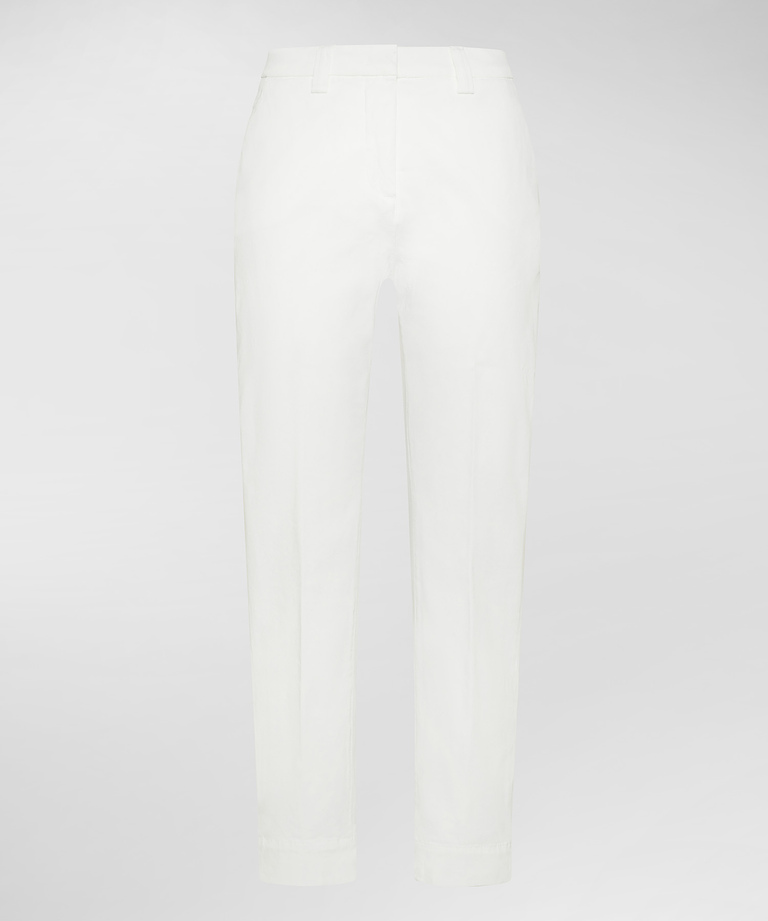 Stretch cotton chino trousers - Women | Peuterey