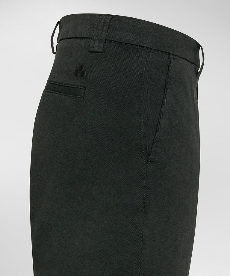 Stretch cotton chino trousers