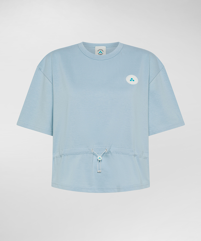 Oversized cropped t-Shirt - Plurals collection | Peuterey