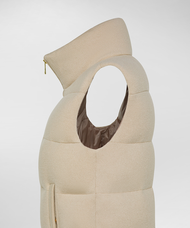 Worsted wool padded vest