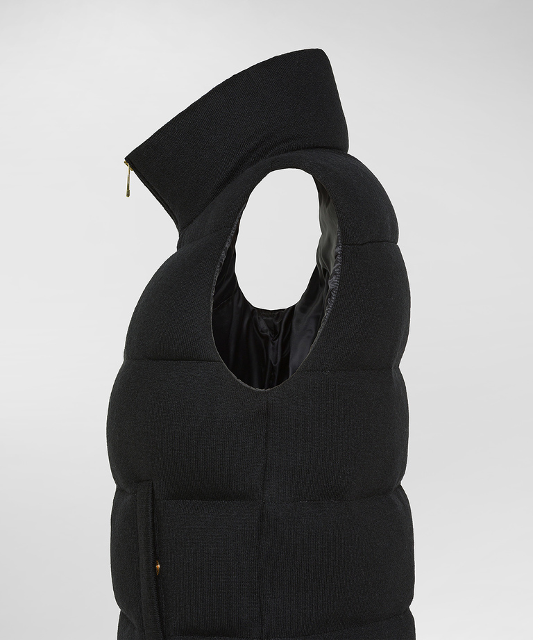 Worsted wool padded vest