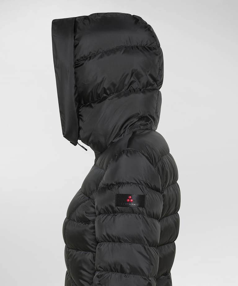 Recycled polyester long down jacket